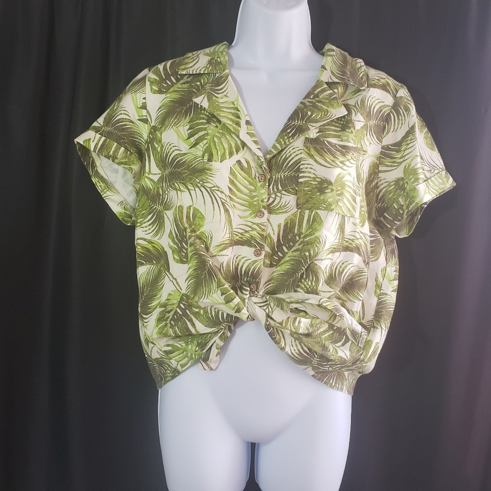 Chasor Palm Print Top - image 5